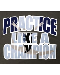 Practice like a Champion - Gymnastics Sweatshirt - Close Up