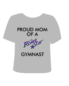 Rising Star IN Proud Gym Mom Shirt - Two Styles
