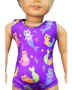 Mermaid Kitties Doll Leotard