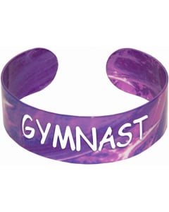 Gymnast Cuff Bracelet Purple