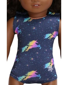 Rainbow Unicorns Doll Leotard