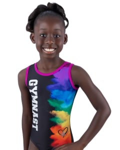Rainbow Gymnast Leotard Front