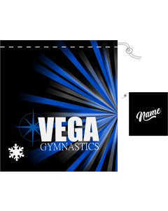 VEGA | Personalized Gymnastics Grip Bag - Black/Blue