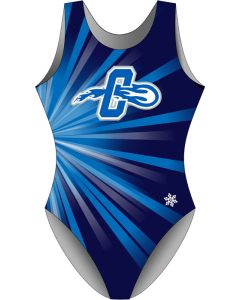 Central Crossing High School | Rays Gymnastics Leotard - Front - Blue