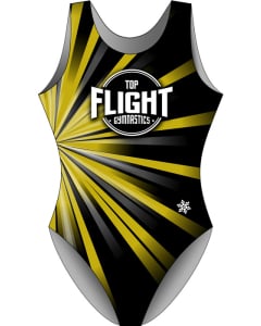 Top Flight Gymnastics | Rays Gymnastics Leotard - Black - Front