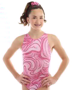 NEW! Pink Razzleberry Gymnastics Biketard by Snowflake Designs 