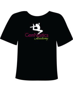GemNastics Academy Logo Unisex Round Neck T-Shirt