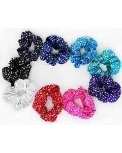 Rhinestone Mystique Hair Scrunchies