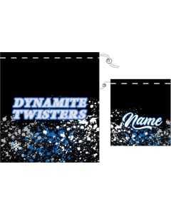 Dynamite Twisters Splatter Gymnastics Shoe Bag - Black/Blue
