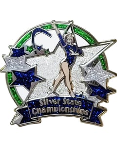 Xcel Silver State Championships Gymnastics Pin