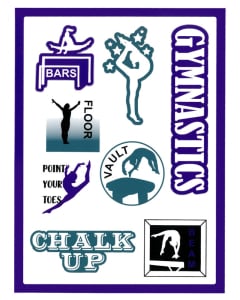 Gymnastics Stickers #4