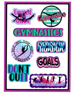 Gymnastics Stickers #3