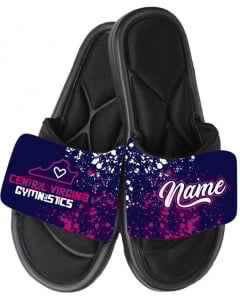Central Virginia Gymnastics | Personalized Gymnastics Sandals - Black