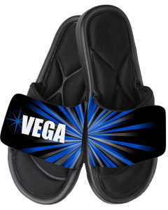 VEGA | Personalized Gymnastics Sandals - Black/Blue