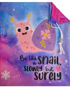 Be Like A Snail Sublimated Personalized Grip Bag
