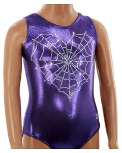 Spider Amore Gymnastics Leotard - Front - Purple