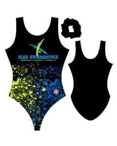 Flex Gymnastics Splatter Gymnastics Leotard