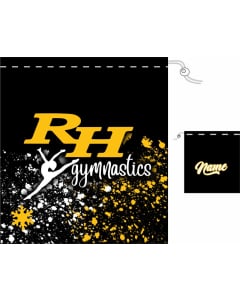 RH Personalized Gymnastics Grip Bag - Black/Gold
