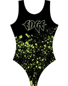 EDGE Gymnastics Sublimated T-back Gymnastics Leotard - Front