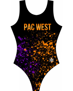 Pacific West Splatter Custom Gymnastics Leotards - Front