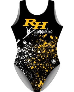 RH Gymnastics | Splatter Gymnastics Leotards - Front