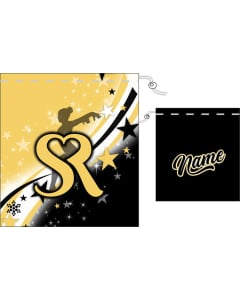 Santa Rosa Stars Custom Gymnastics Grip Bag - Black/Gold