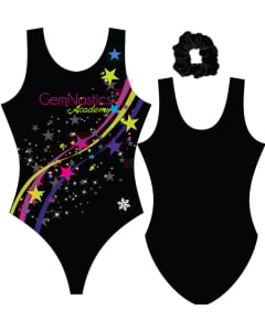 GemNastics Academy Diagonal Stars Sublimated Leotard