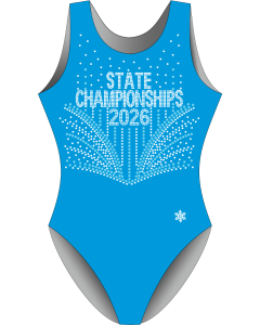 2026 State Championship Gymnastics Leotard - Blue