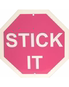 Metal Stick It Sign