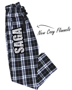 Straight A's Black/White Gymnastics Flannel Pants
