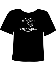 Straight A's | Custom Gymnastics T-Shirt - Black
