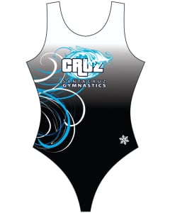 Santa Cruz Gymnastics Sublimated Swirl Tank Leotard-front