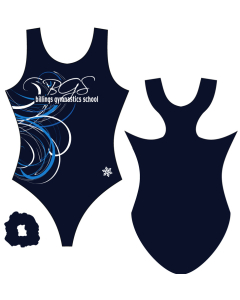 Billings Swirls T-back Gymnastics Leotard