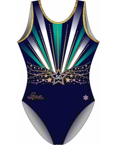 Spirits SHOWCASE Gymnastics Leotard-2026 - WITH SEQUINS - Navy