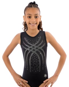 Tranquil Gymnastics Leotard - Black - Front