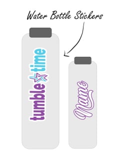 Tumble Time Gymnastics CA | Water Bottle Stickers
