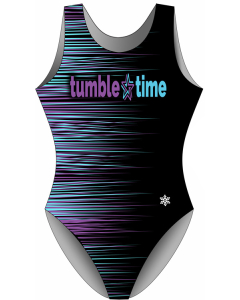 Tumble Time CA Spectrum Custom Gymnastics Leotard - Front