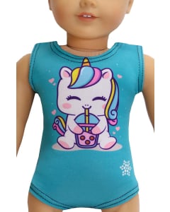 Unicorn Boba Drink Doll Leotard