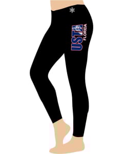 Florida USTA T&T Custom Gymnastics Leggings - Full Length - Black