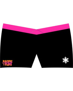 Pacific Flips Custom Gymnastics Shorts - Black/Pink