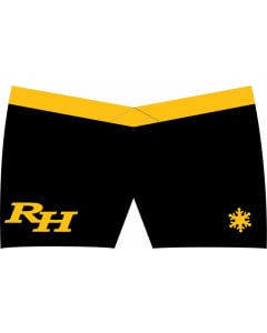 RH Gymnastics V-Belt Shorts - Black/Gold