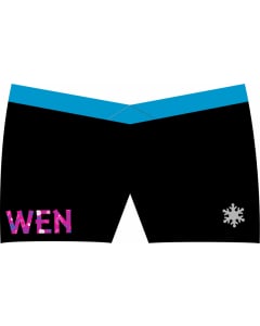 WEN Custom Gymnastics Shorts-Black
