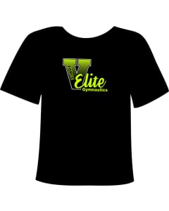 V-Force Elite Gymnastics T-Shirt - Relaxed Fit - Black