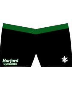 Harford Gymnastics V-Belt Shorts - Black