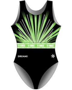 V-Force Dreams Project Fundraiser Leotard With Rhinestones - Front