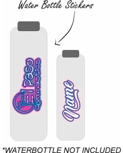 El Paso Gymnastics | Water Bottle Stickers - Pink