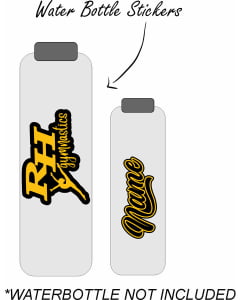 Harford Gymnastics | Water Bottle Stickers - White/Black/Green