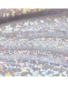 Cracked Ice Fabric Swatch | Silver
