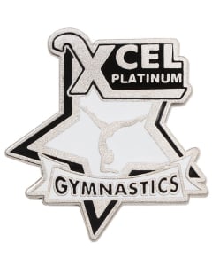 Xcel Platinum Gymnastics Pin
