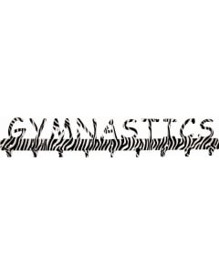 Gymnastics 9 Hook Zebra Medal Rack